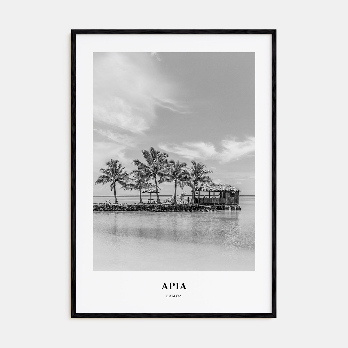 Apia Portrait B&W Poster