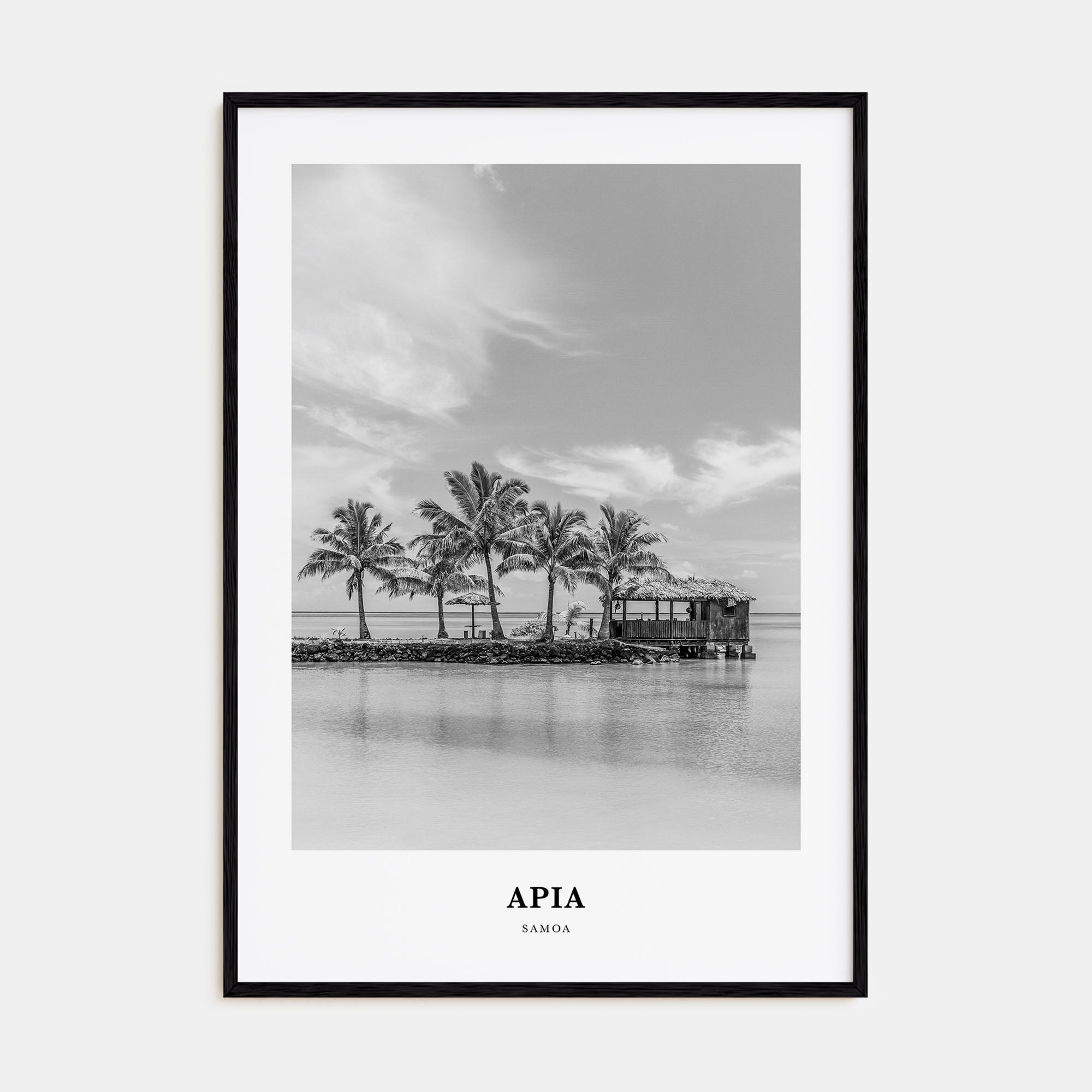 Apia Portrait B&W Poster