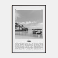 Apia Travel B&W Poster