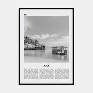 Apia Travel B&W Poster