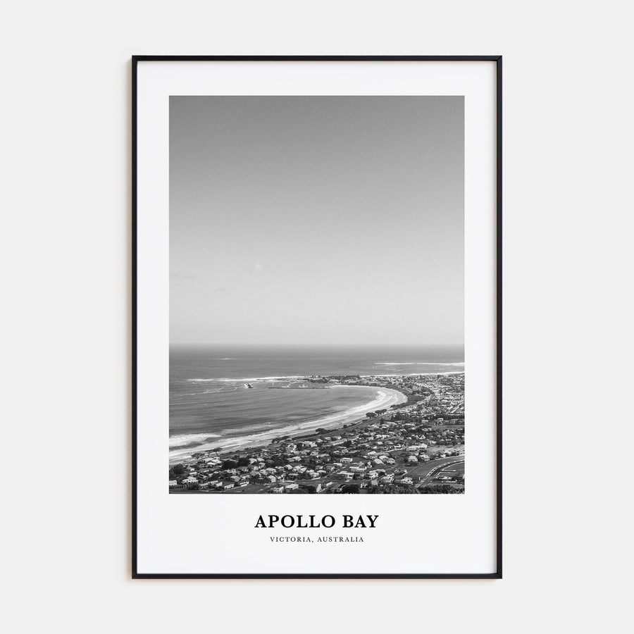 Apollo Bay Portrait B&W Poster