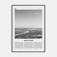 Apollo Bay Travel B&W Poster