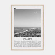 Apollo Bay Travel B&W Poster