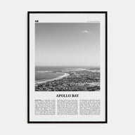 Apollo Bay Travel B&W Poster