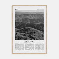 Appalachia Travel B&W Poster