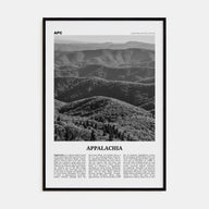 Appalachia Travel B&W Poster
