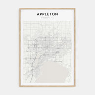 Appleton Map Portrait Poster