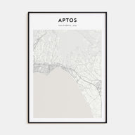 Aptos Map Portrait Poster