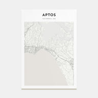 Aptos Map Portrait Poster