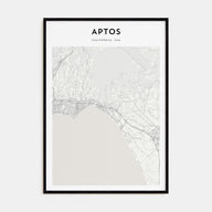 Aptos Map Portrait Poster