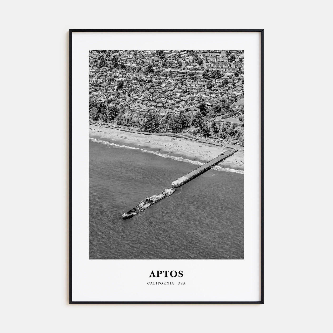 Aptos Portrait B&W Poster