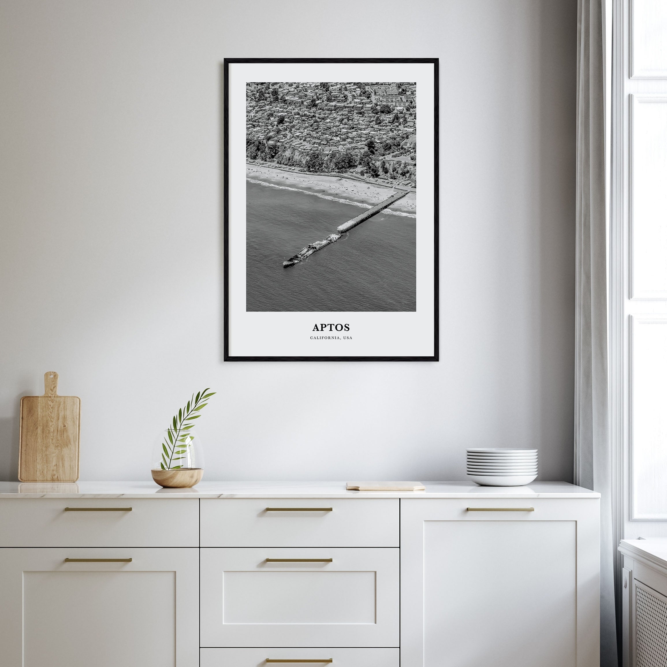 Aptos Portrait B&W Poster