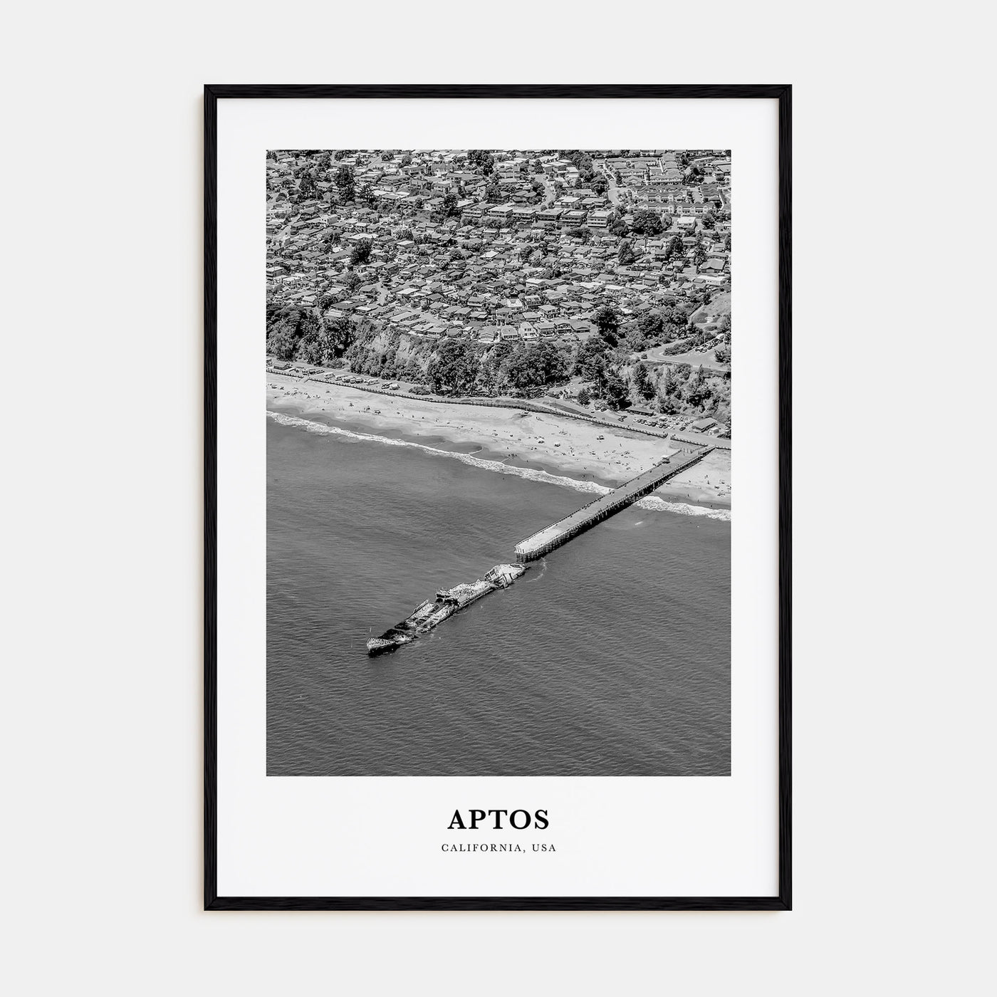 Aptos Portrait B&W Poster