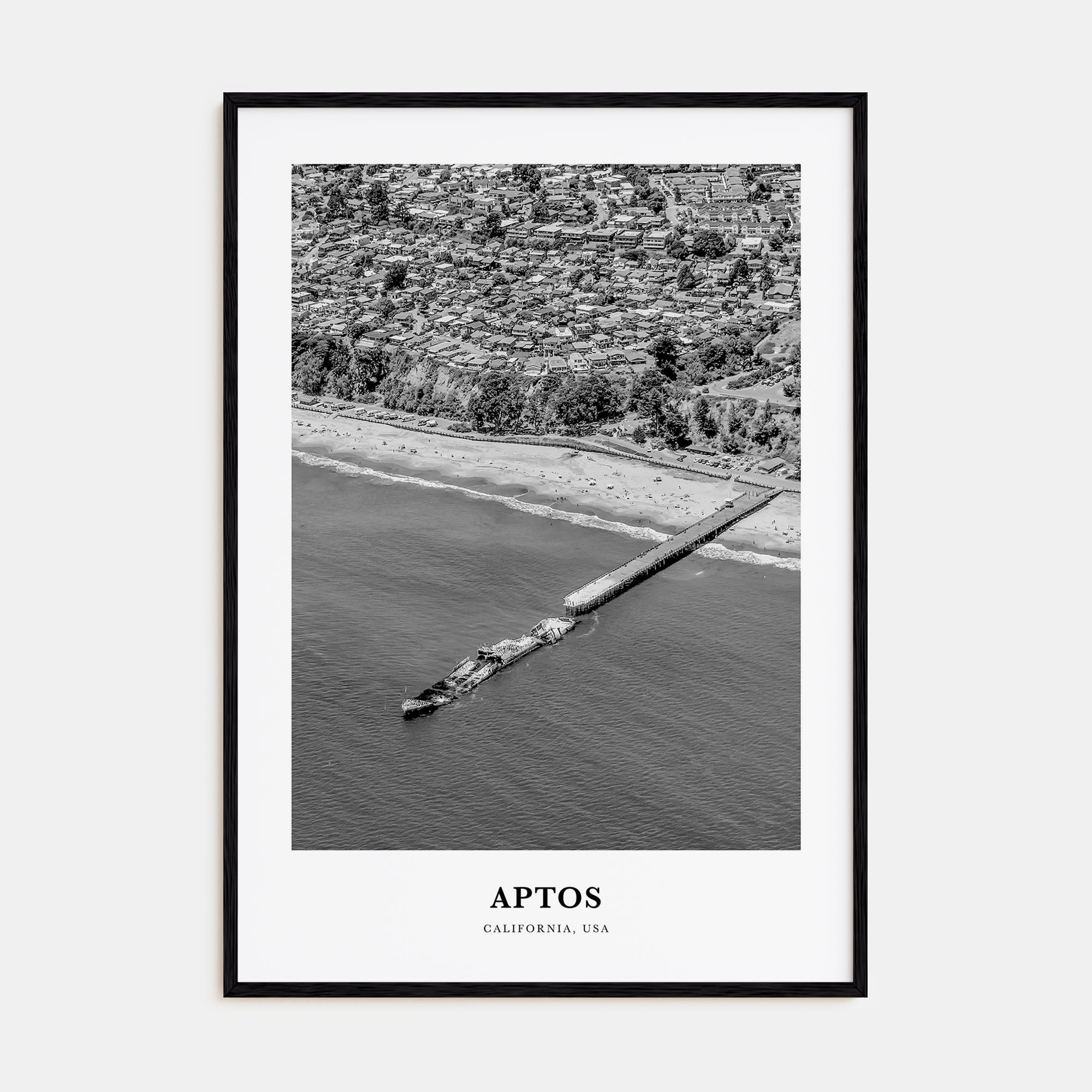 Aptos Portrait B&W Poster
