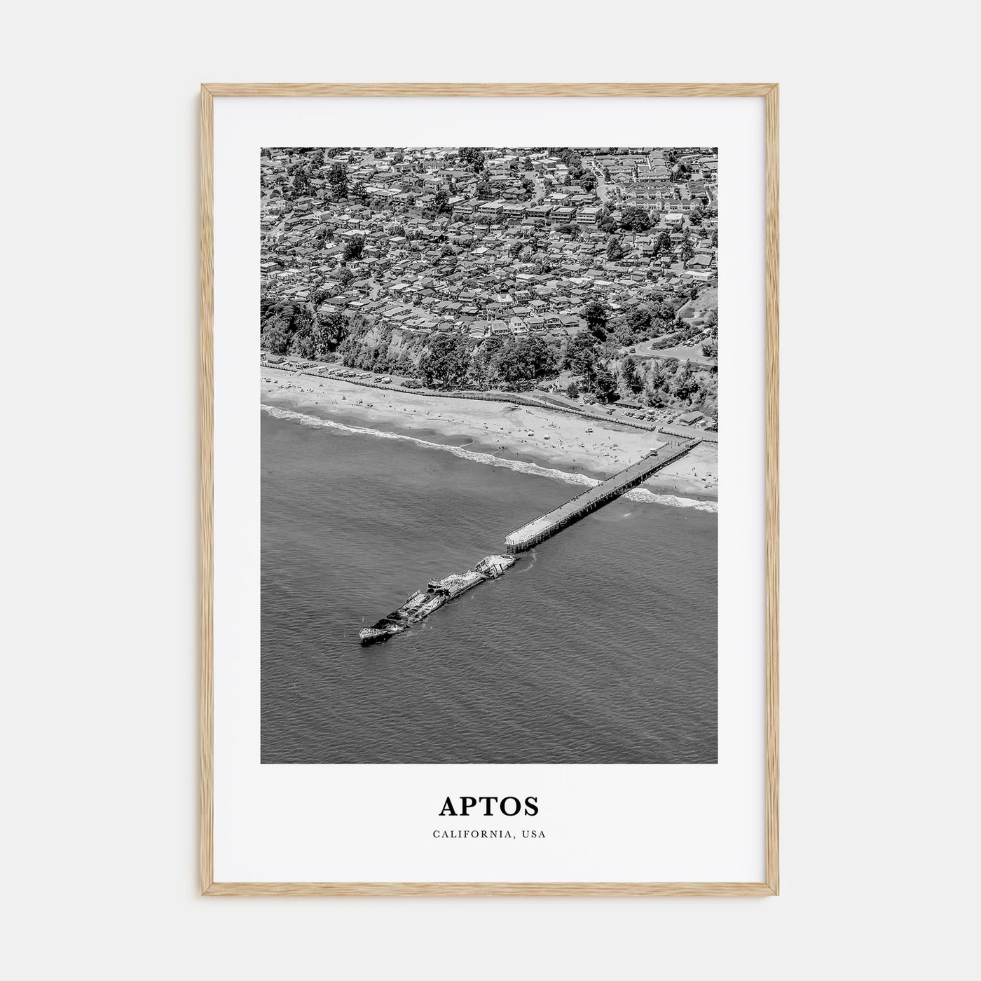 Aptos Portrait B&W Poster