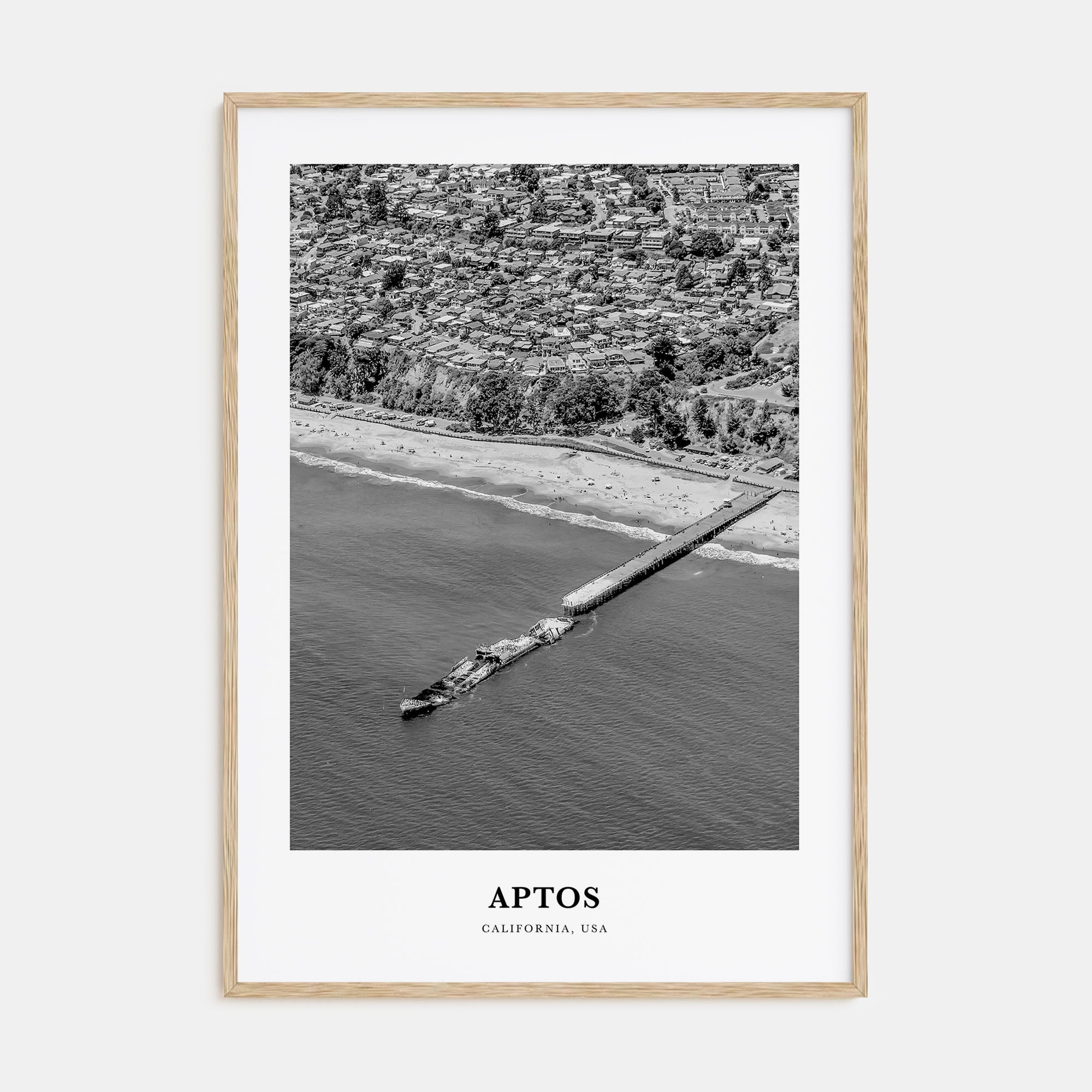 Aptos Portrait B&W Poster