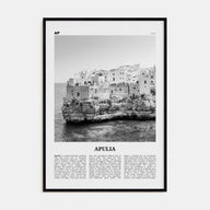Apulia Travel B&W Poster