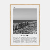 Aquitaine Travel B&W Poster