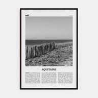 Aquitaine Travel B&W Poster