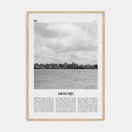 Aracaju Travel B&W Poster