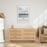 Aracaju Travel B&W Poster