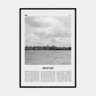 Aracaju Travel B&W Poster
