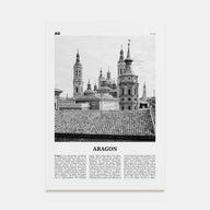 Aragon Travel B&W Poster