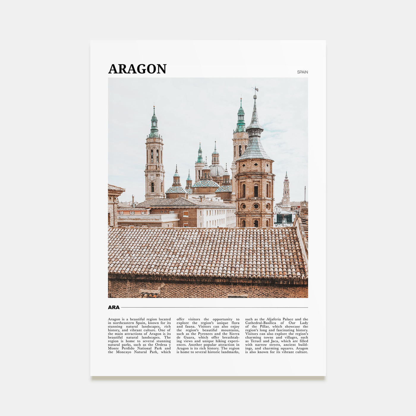 Aragon Travel Color Poster