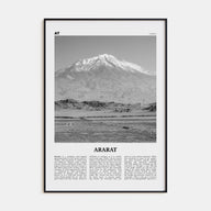 Ararat Travel B&W Poster