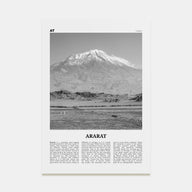 Ararat Travel B&W Poster