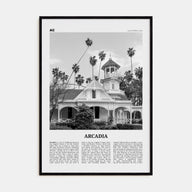 Arcadia Travel B&W Poster