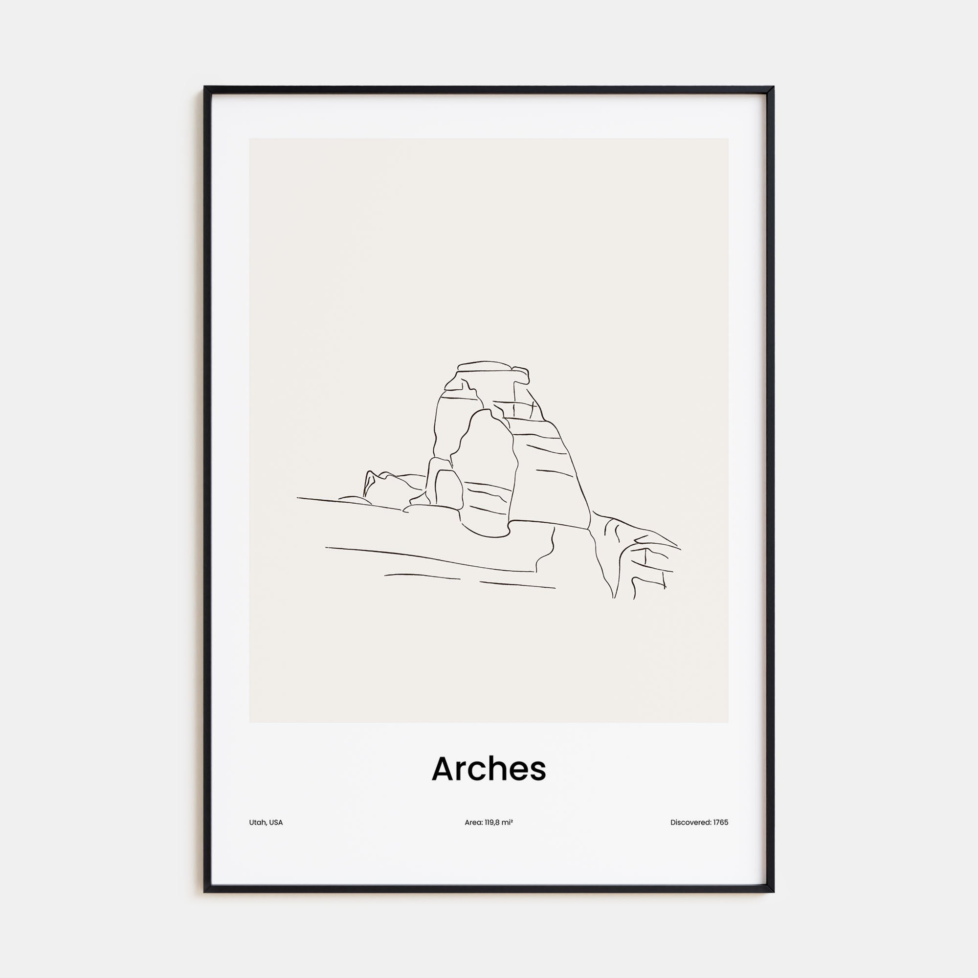 Arches National Park Drawn Poster