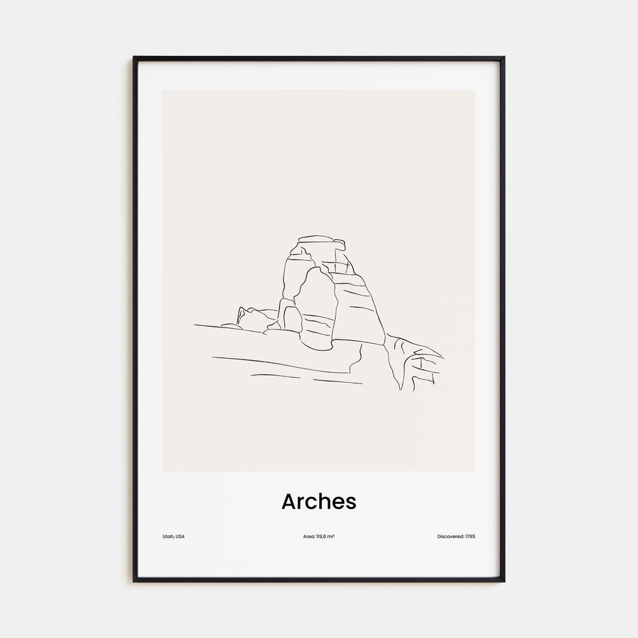 Arches National Park Drawn Poster