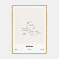 Arches National Park Drawn Poster
