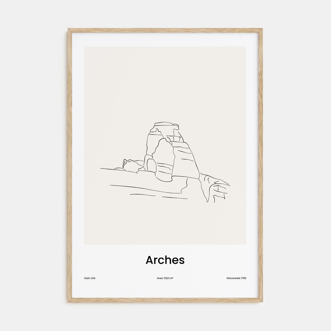 Arches National Park Drawn Poster