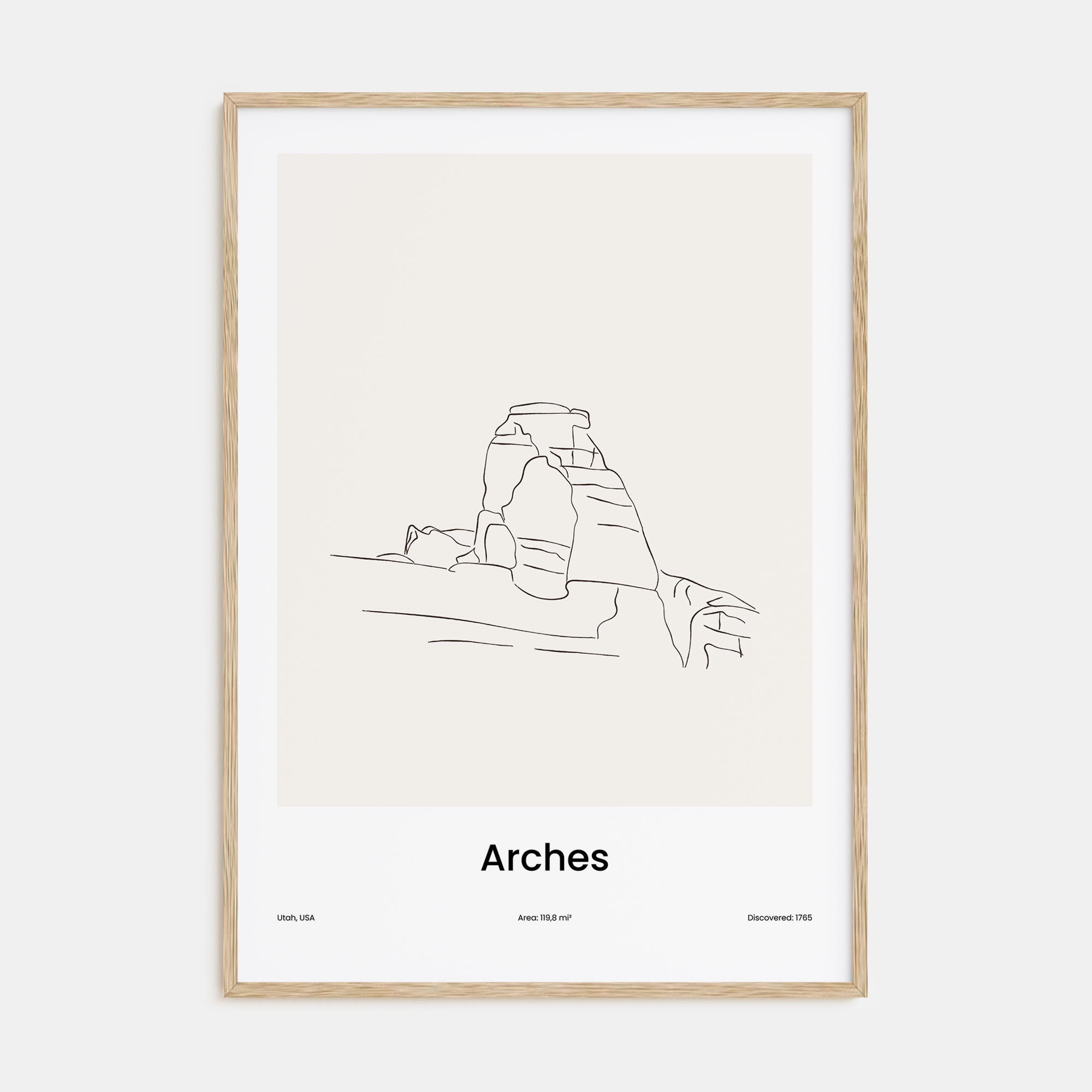 Arches National Park Drawn Poster