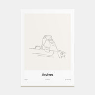 Arches National Park Drawn Poster