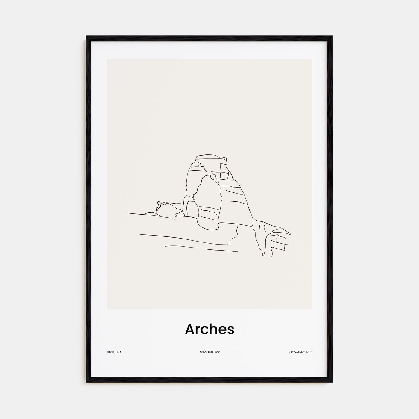 Arches National Park Drawn Poster
