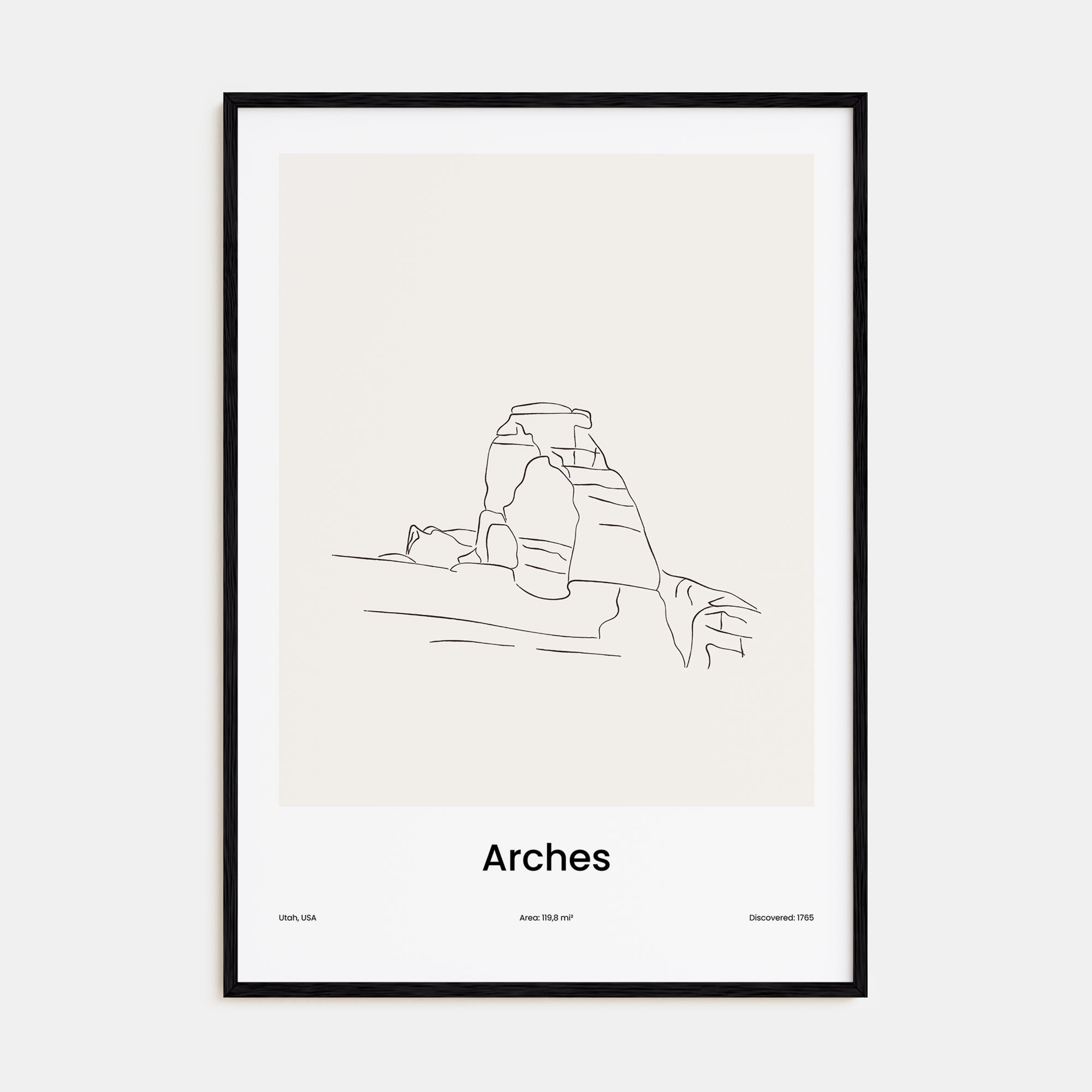 Arches National Park Drawn Poster