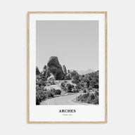 Arches National Park Portrait B&W Poster