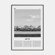 Arctic Travel B&W Poster