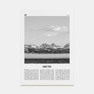 Arctic Travel B&W Poster