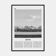 Arctic Travel B&W Poster