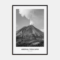 Arenal Volcano National Park Portrait B&W Poster
