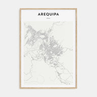 Arequipa Map Portrait Poster
