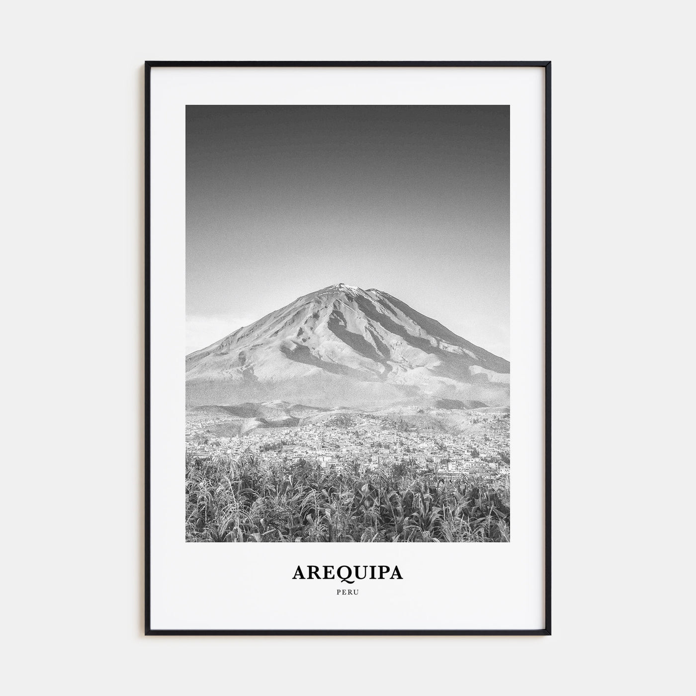 Arequipa Portrait B&W Poster