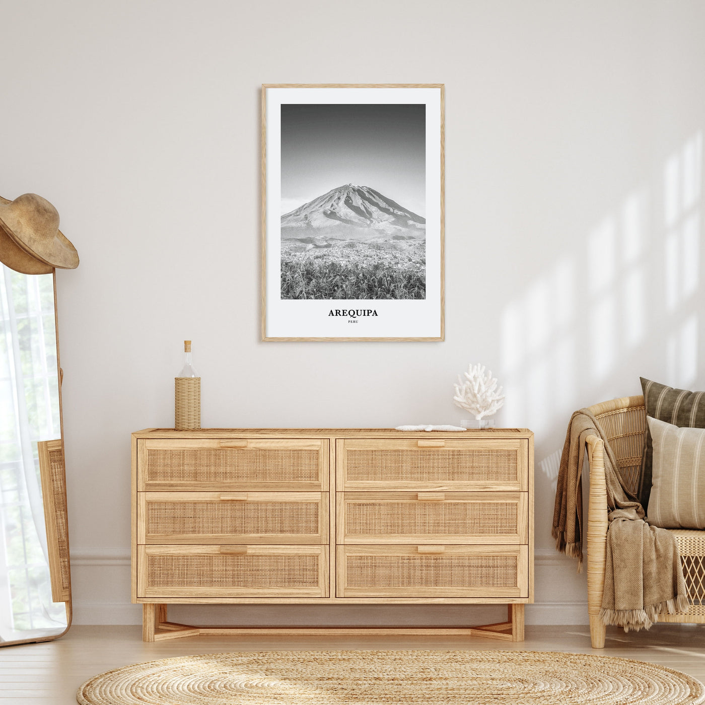 Arequipa Portrait B&W Poster