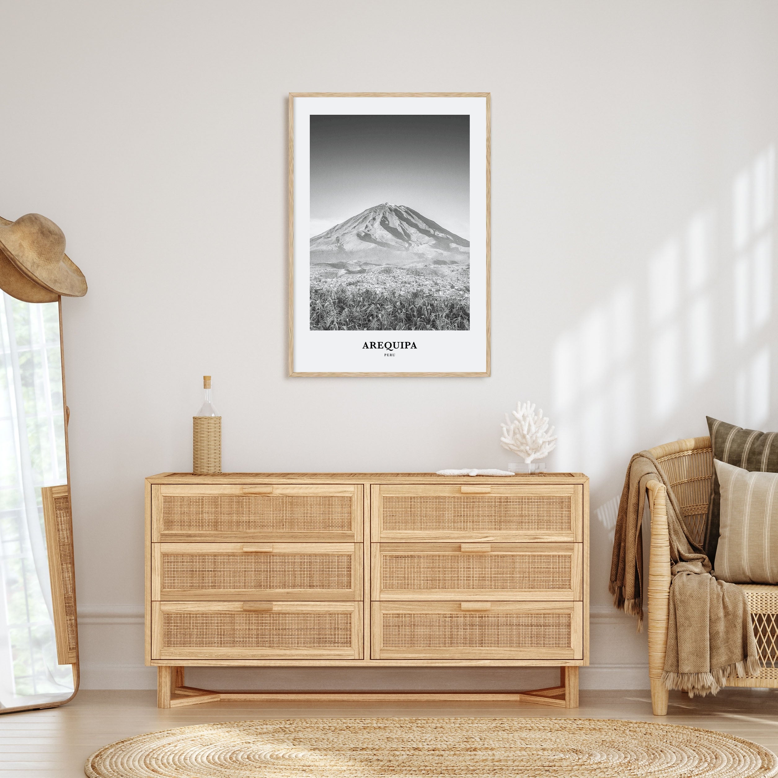 Arequipa Portrait B&W Poster