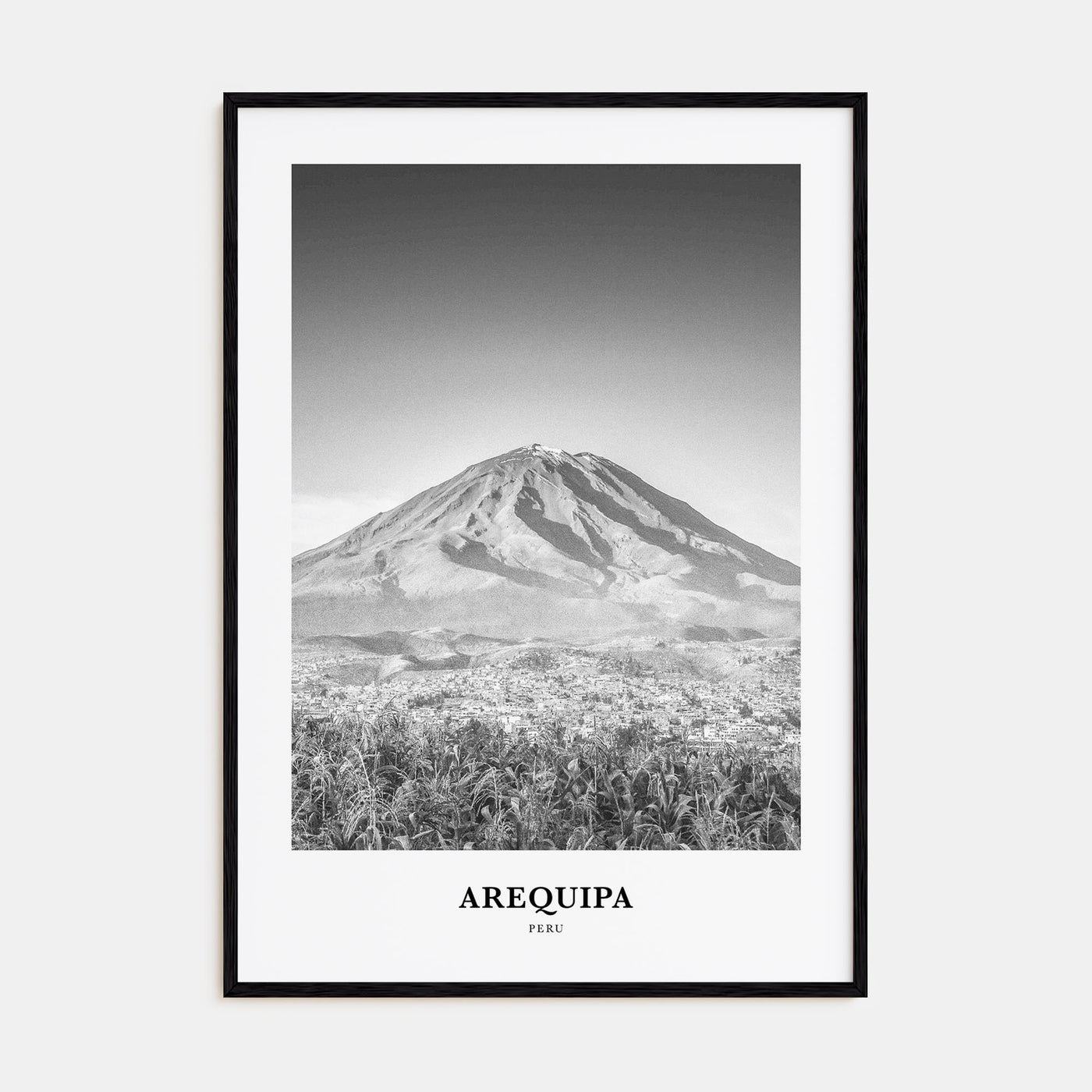 Arequipa Portrait B&W Poster