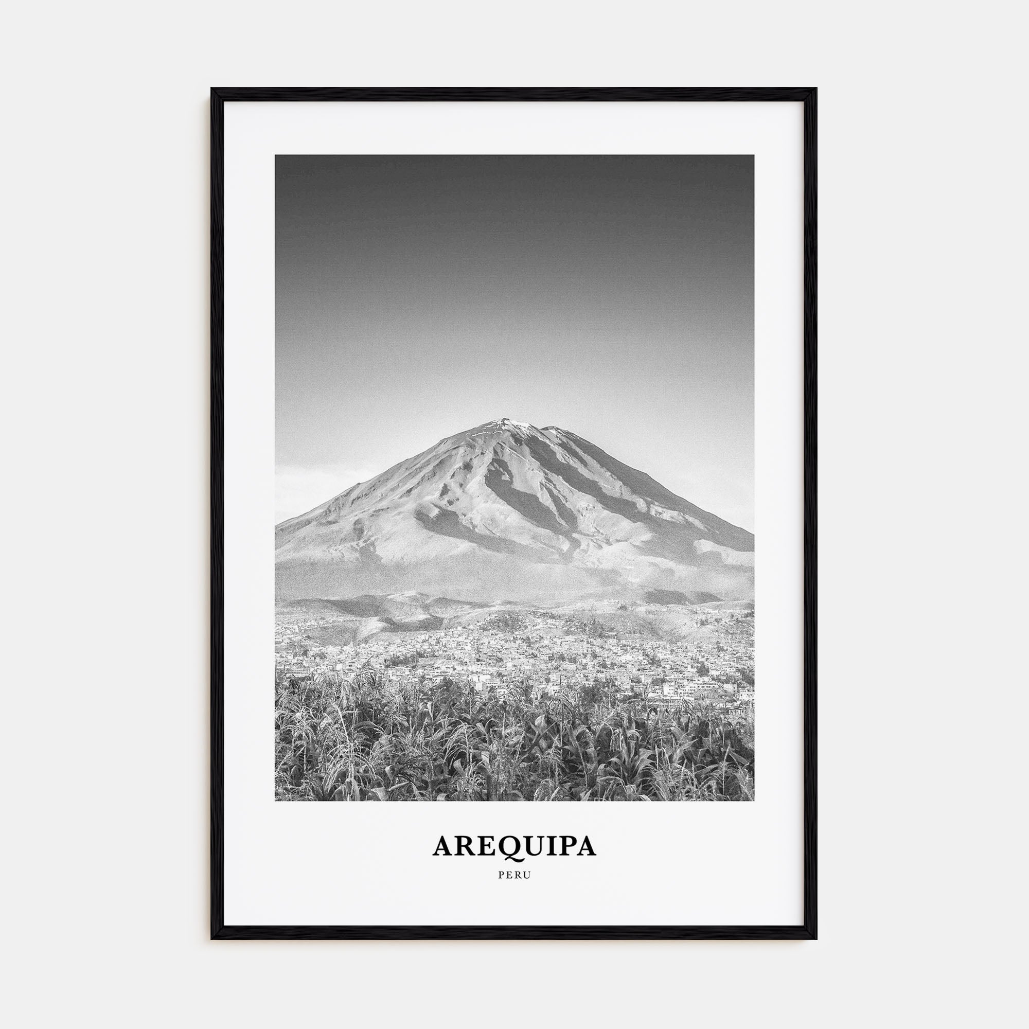Arequipa Portrait B&W Poster